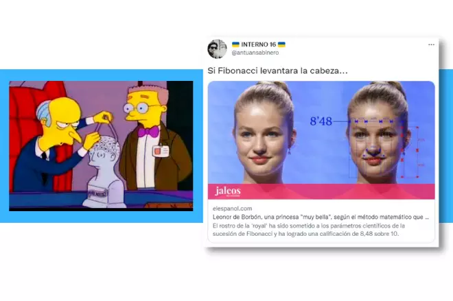 Imagen combinada de un tuit y una imagen de los Simpson. — Twitter