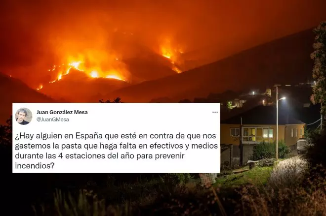 Incendio en Carballeda de Valdeorras (Ourense). Brais Lorenzo (EFE)