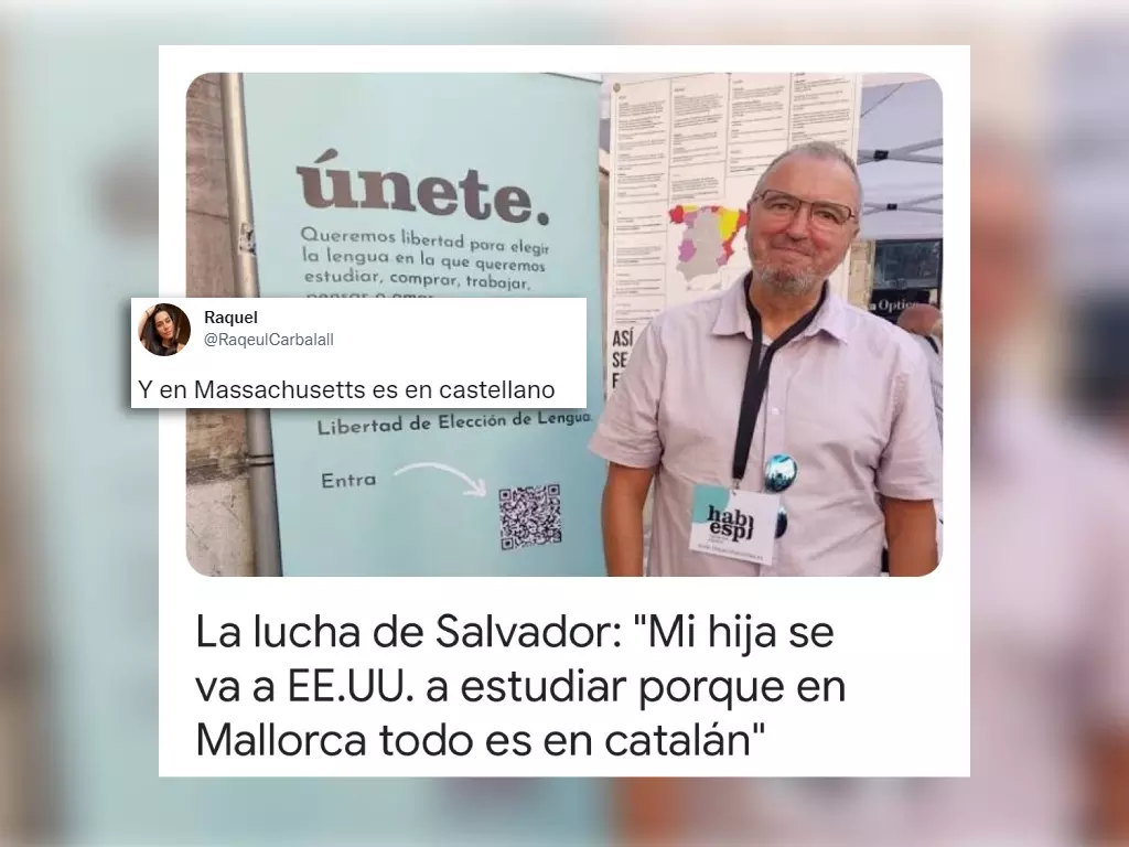 The ‘ABC’ headline about the father who sent his daughter to study in the US because in Mallorca “everything is in Catalan”: “And in Massachusetts it is in Spanish”