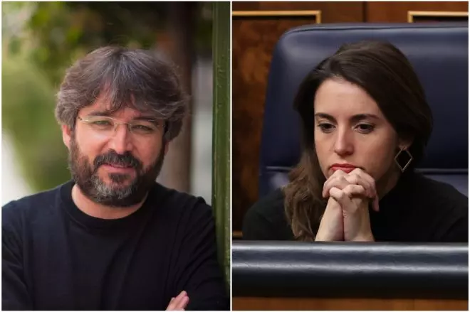 Irene Montero, atacada por Vox en el Congreso, y Jordi Évole. Chema Moya (EFE) / Christian González