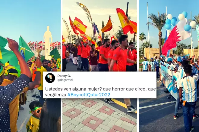 Imágenes del desfile de aficiones del Mundial de Catar de 2022. — TWITTER