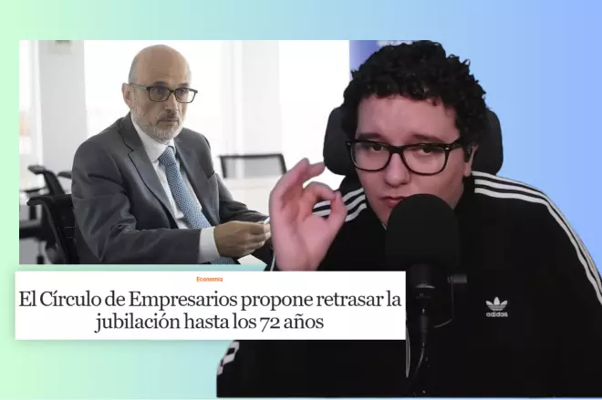 Imagen combinada de Manuel Pérez-Sala, un titular de 'El Economista' y el cómico Facu Díaz. — Tremending / YouTube