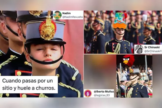 Los mejores memes con la jura de bandera de la princesa de Asturias, Leonor de Borbón