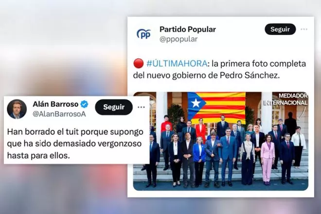 El fotomontaje que el PP ha tenido que eliminar.-