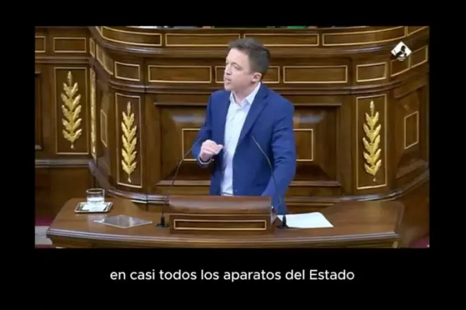 Íñigo Errejón habla en el Congreso sobre el poder en España.
