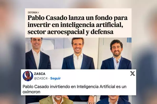 Noticias sobre Pablo Casado y un fondo de inversión.