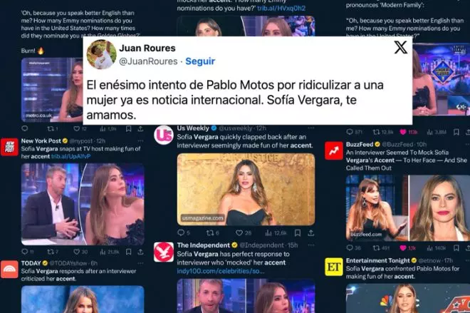 Medios internacionales haciéndose eco de la polémica entrevista de Pablo Motos a Sofía Vergara.