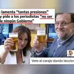 Ana Rosa Quintana con Mariano Rajoy.-