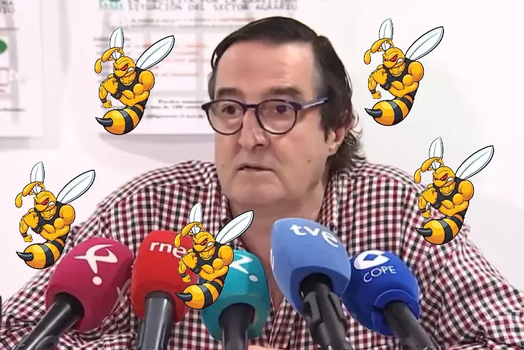 El presidente de Asaja Extremadura amenaza con "la actuación con abejas" si van los antidisturbios a las tractoradas
