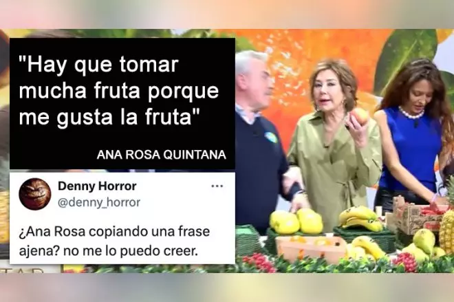 Ana Rosa Quintana repitiendo la frase de Isabel Díaz Ayuso.