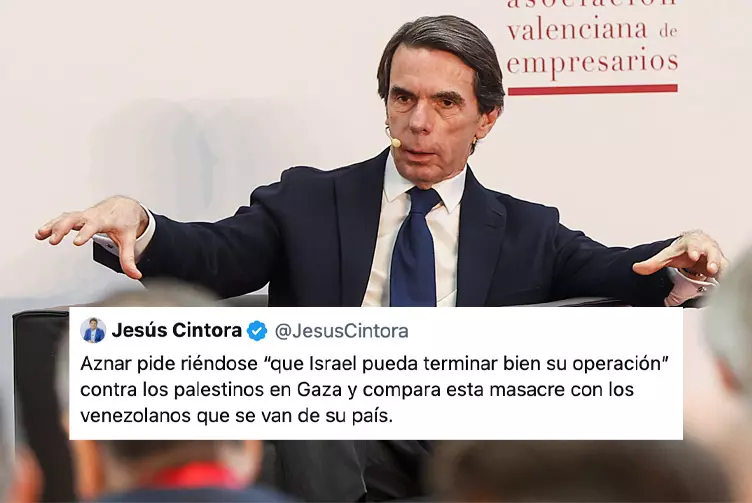 "Por donde pisa Aznar no vuelve a crecer la decencia": nuevo bochorno con sus palabras sobre la "operación" de Israel