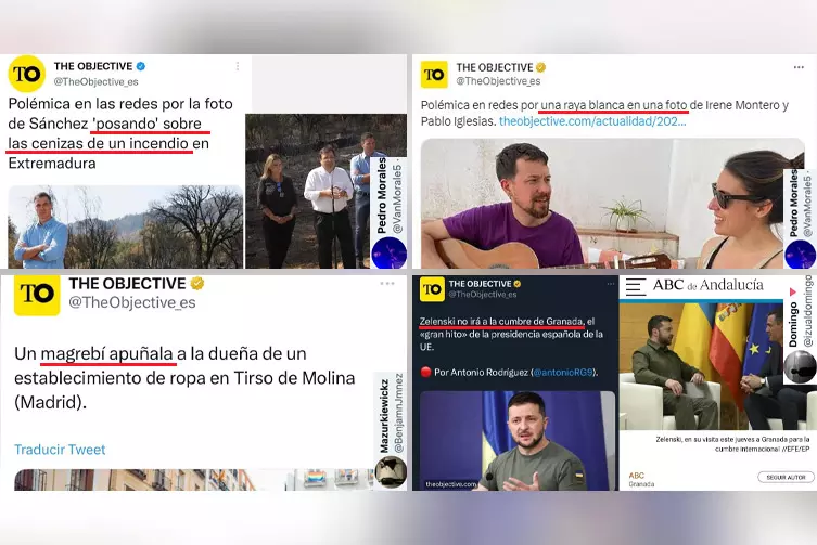 Los tuiteros responden al reto: el hilo de  noticias no contrastadas  de  The Objective 