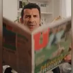 Captura del anuncio de Luis Figo con el que Gabriel Rufián ha bromeado.