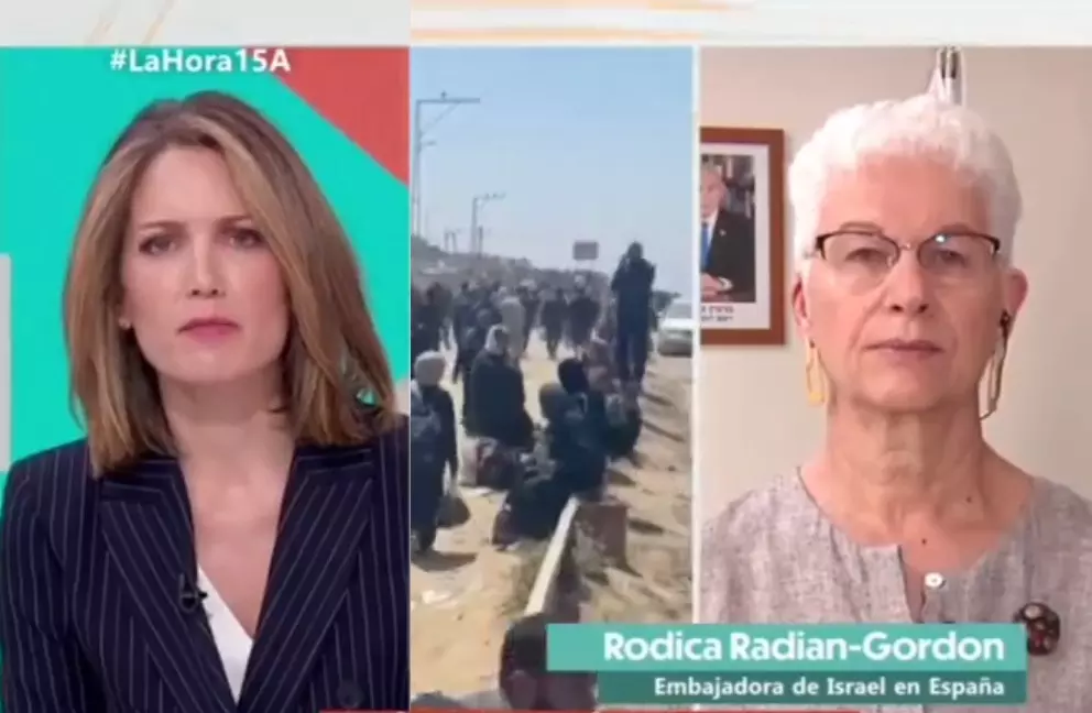 Silvia Intxaurrondo deja sin palabras a la embajadora de Israel: "¿Puede justificar el asesinato de 14.000 niños y niñas en Gaza?"