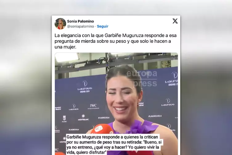 Hoy, en 'Respuestas a Preguntas de Mierda', la lección de elegancia de Garbiñe Muguruza cuando le hablan de su físico