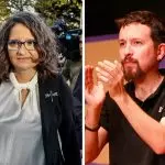 Mónica Oltra y Pablo Iglesias. EUROPA PRESS