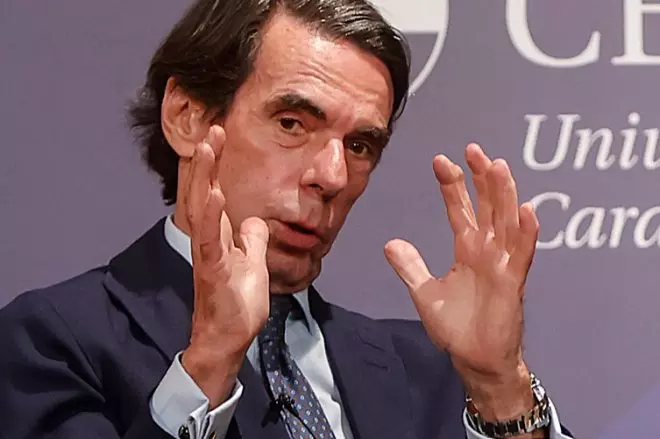 José María Aznar, en una imagen del pasado 6 de mayo.-ROBER SOLSONA (EUROPA PRESS)