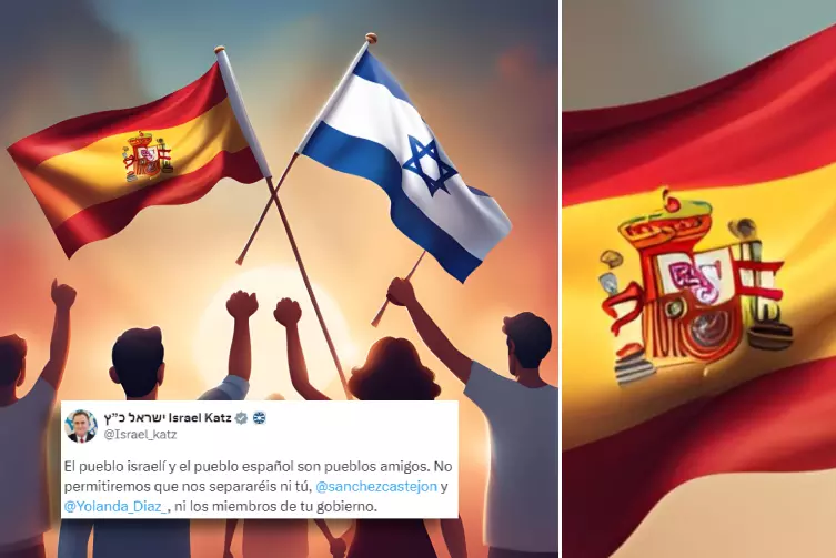 El ministro de Exteriores israelí manda un mensaje de "amistad" con una bandera de España creada con IA y estalla el cachondeo: "Es una relación tóxica"