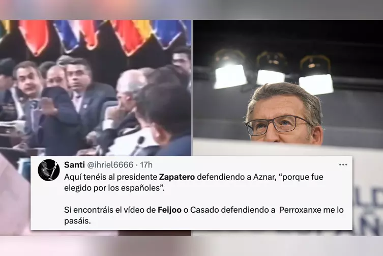 Cuando Zapatero defendió a Aznar ante Chávez vs. el servilismo del PP con Milei: "Gente con clase y clases de gente"