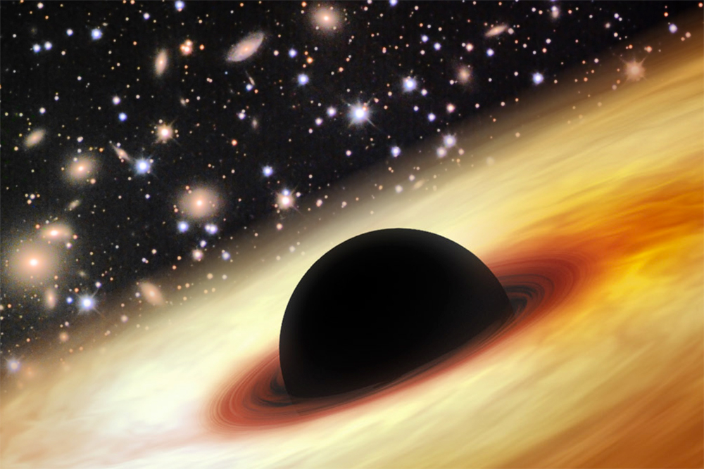 Resultado de imagen de Un gigantesco agujero negro