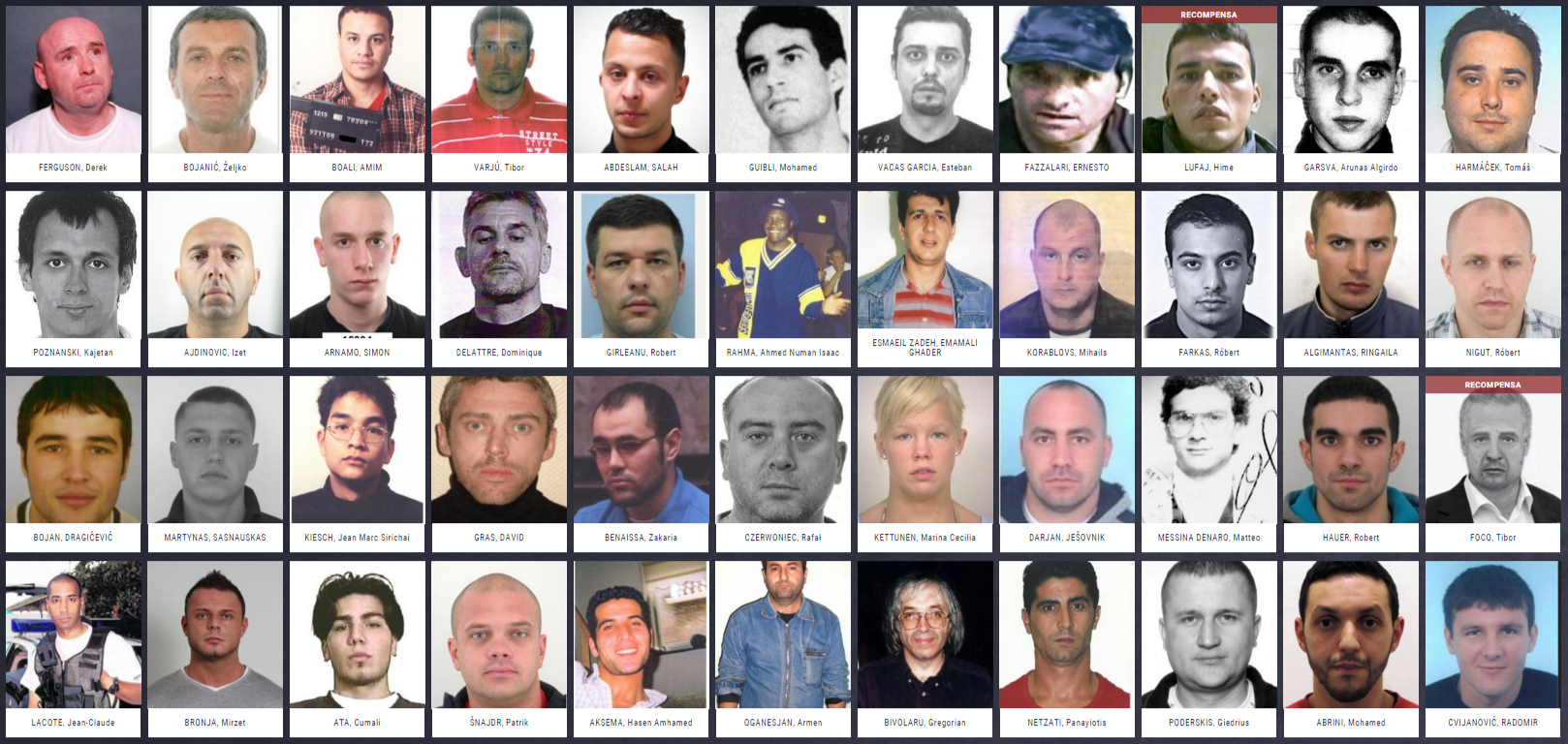 Estos Son Los 57 Criminales Más Buscados De Europa Público