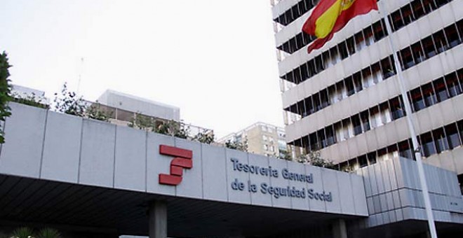 Fachada del edificio de la Tesorería General de la Seguridad Social