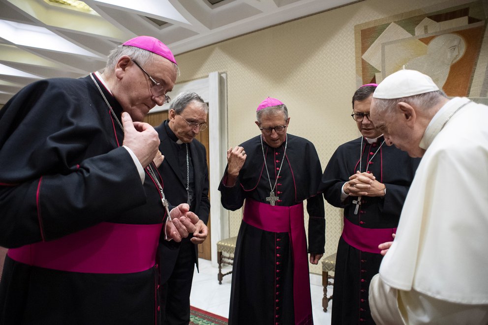 Papa y obispos franceses