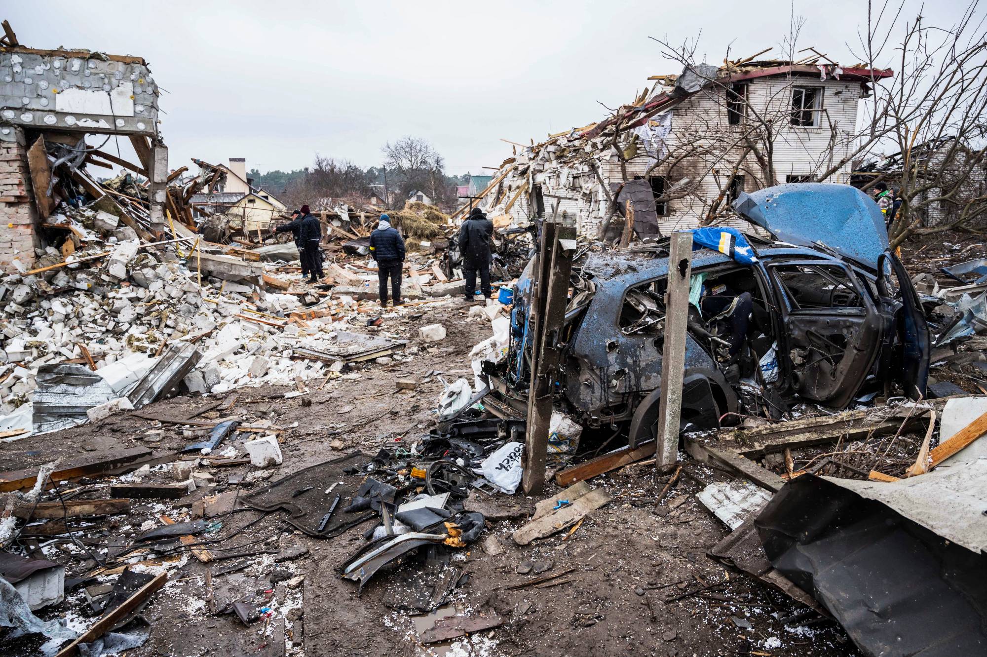 Военная операция на запорожском. Город Житомир Украина после бомбежки.