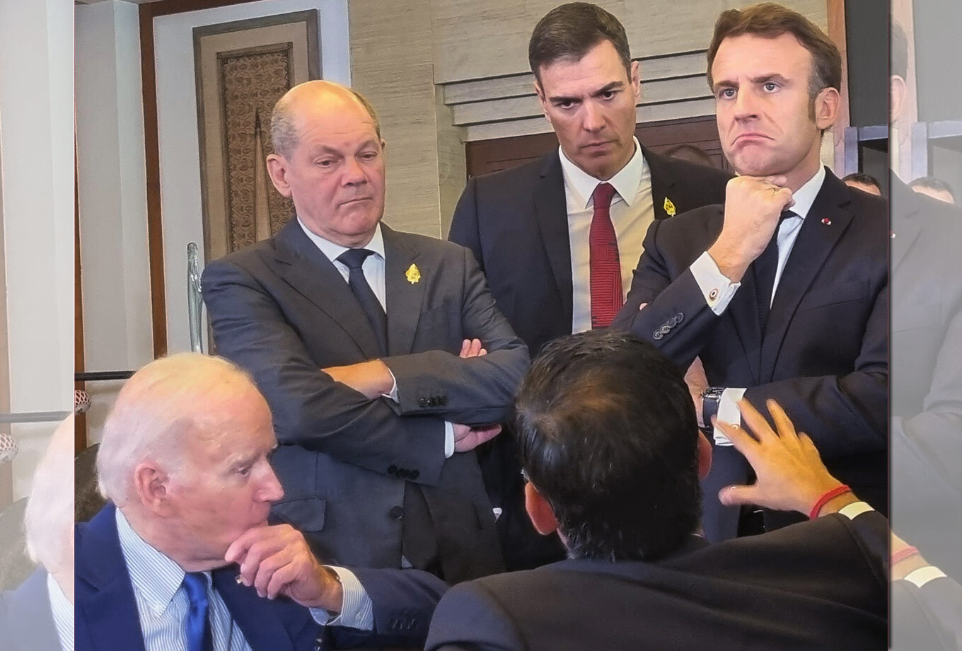 O que há por trás da foto inédita de Sánchez com Biden, Scholz, Macron e Sunak?