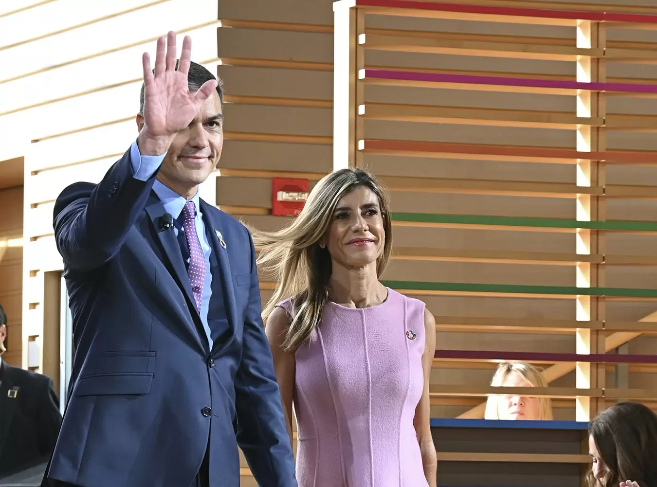 El presidente del Gobierno, Pedro Sánchez y su esposa, Begoña Gómez. — EUROPA PRESS