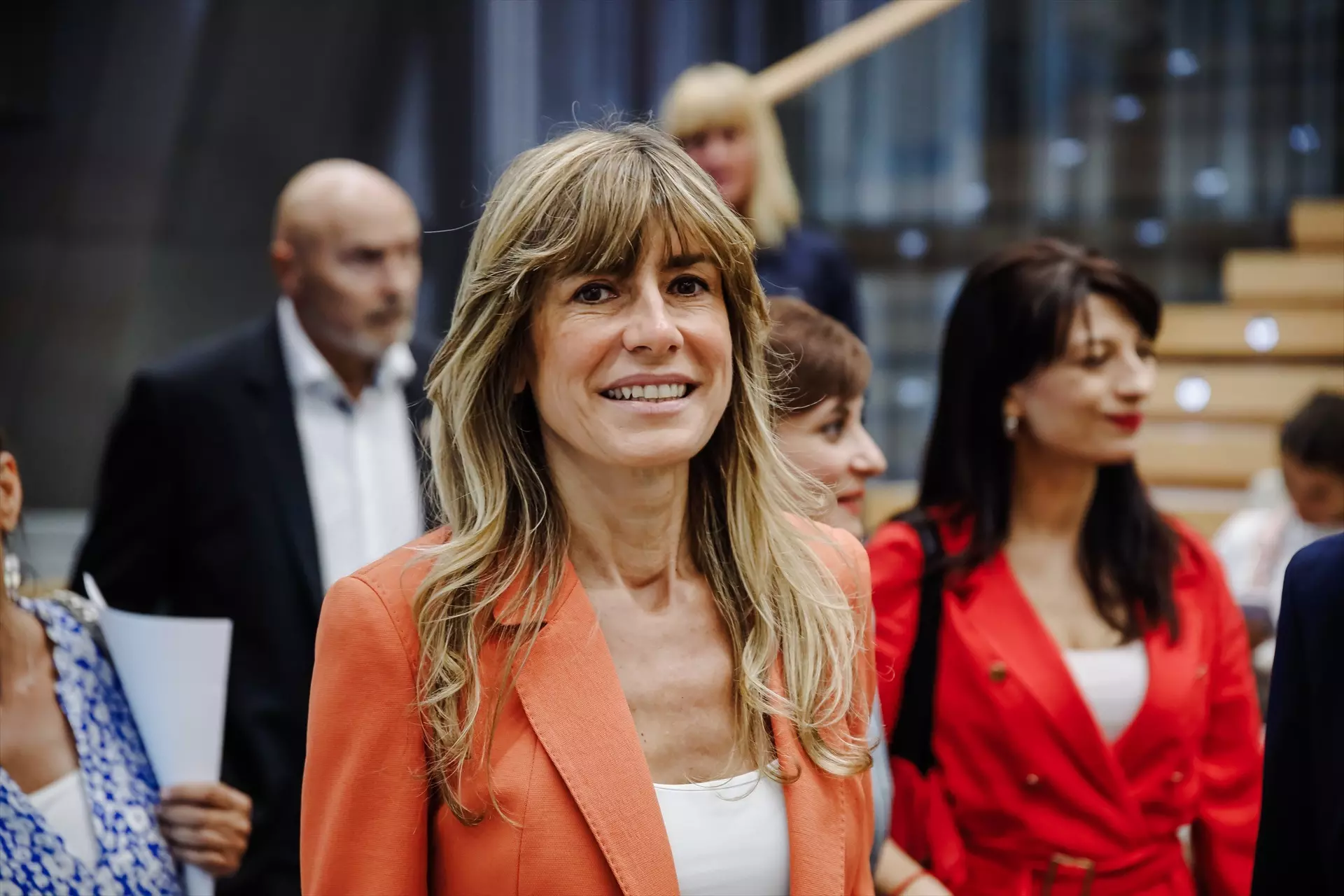 La esposa del presidente del Gobierno, Pedro Sánchez, Begoña Gómez, durante un acto en Madrid, a 15 de junio de 2022. — Carlos Luján / Europa Press