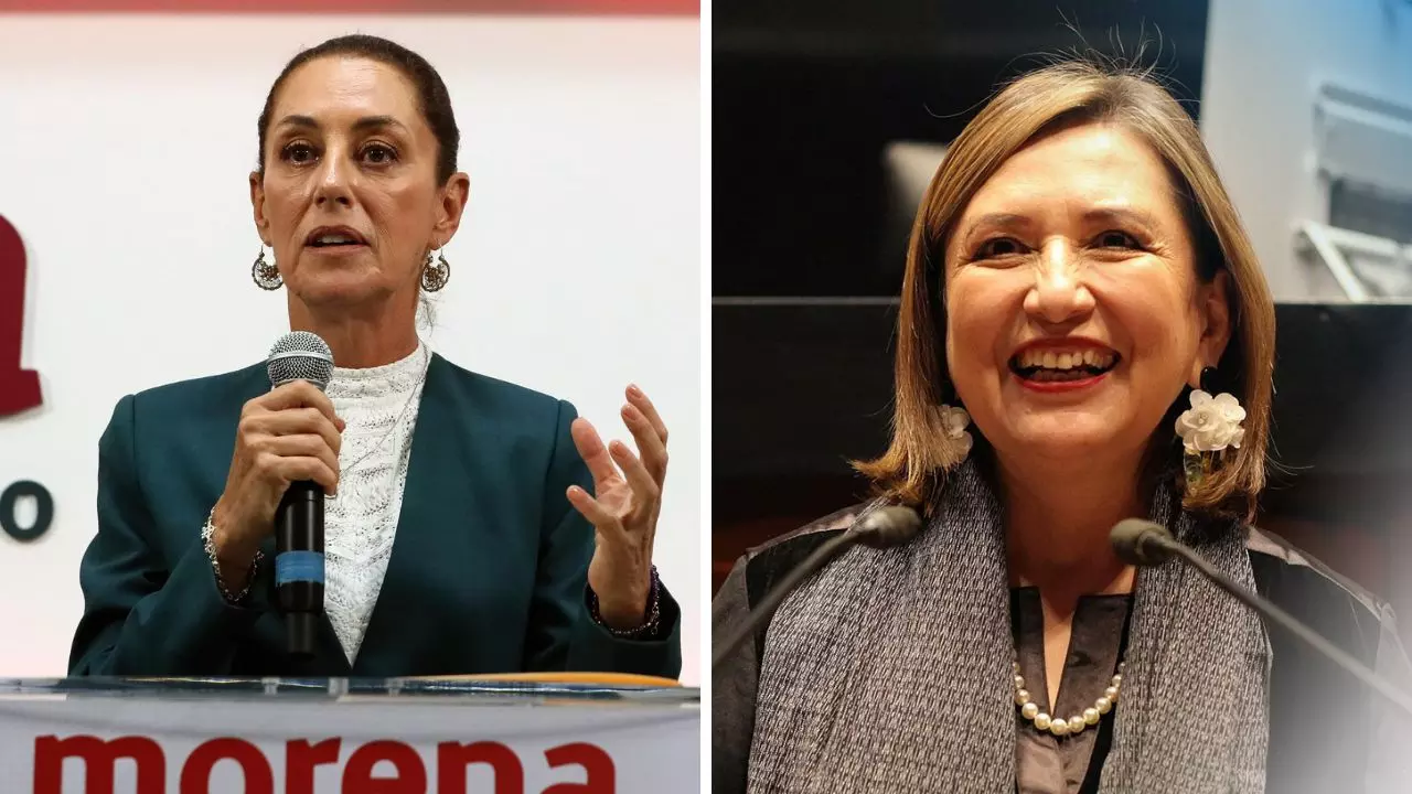 Claudia  Sheinbaum y Xóchitl Gálvez, las dos candidatas a presidir México
