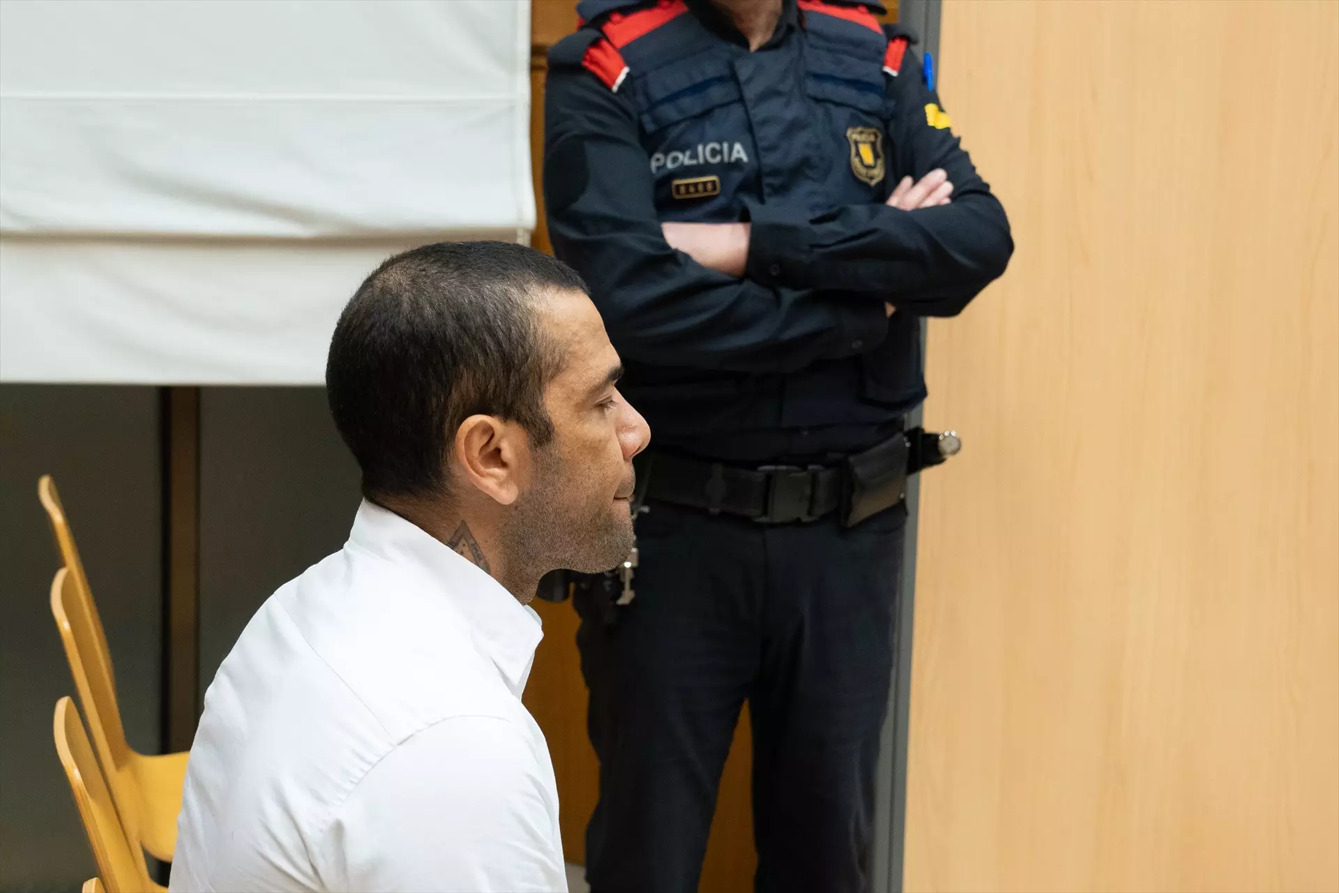 El exfutbolista Dani Alves durante un juicio en la Audiencia de Barcelona, el 5 de febrero de 2024, en Barcelona. — David Zorrakino/Pool / EUROPA PRESS
