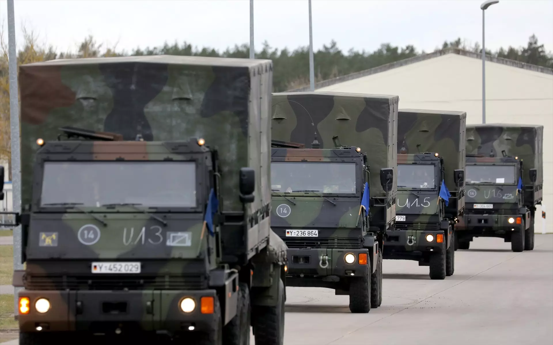 Foto de archivo de varios vehículos militares de la OTAN en Polonia. — Europa Press