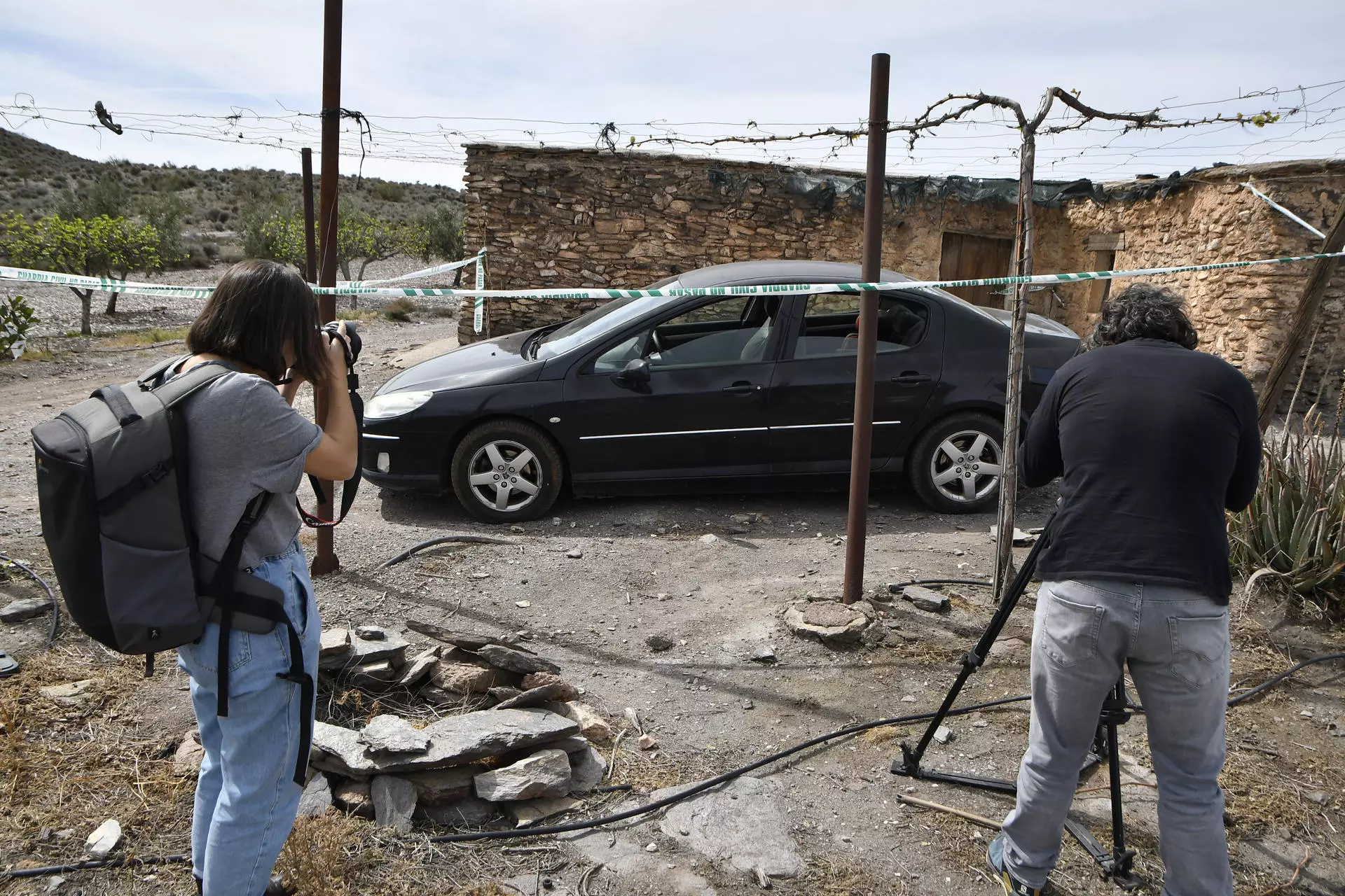 Cortijo en Las Alcubillas, una pedanía cuya mitad de territorio corresponde a Gérgal (Almería) donde han sido encontrados los cuerpos de las niñas. — Carlos Barba / EFE