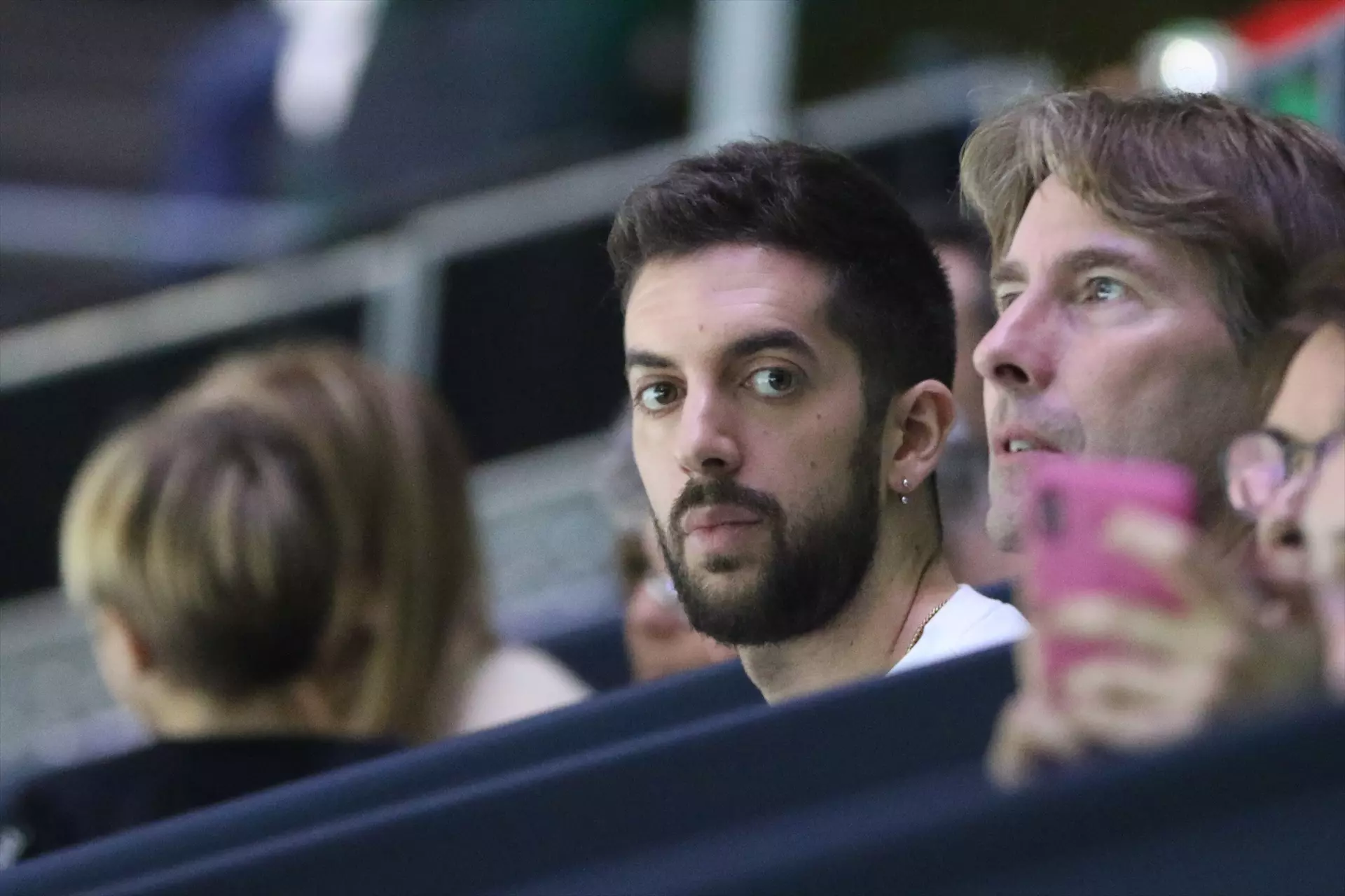 El presentador David Broncano durante la sexta jornada de la Copa Davis de tenis celebrada en Madrid a 23 de Noviembre 2019. — Raúl Terrel / Europa Press