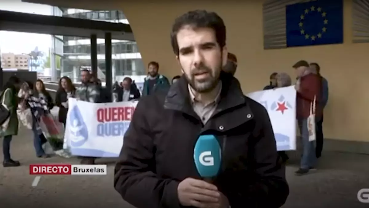 La televisión pública gallega oculta la movilización social contra la celulosa de Altri