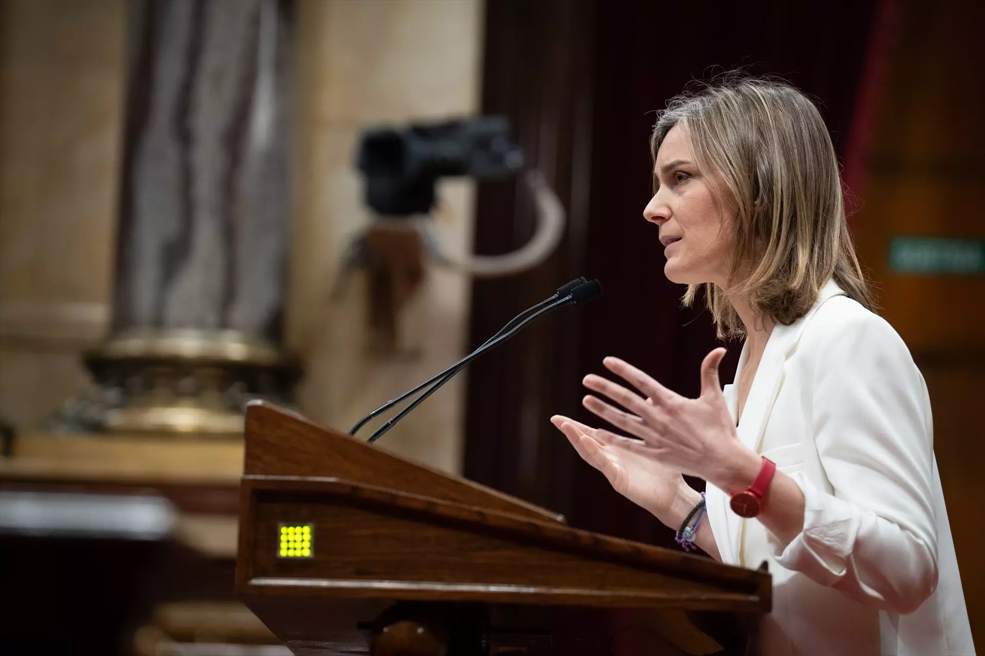 La líder de los comuns en el Parlament, Jéssica Albiach, en Barcelona, Catalunya, a 13 de marzo de 2024. — David Zorrakino / Europa Press