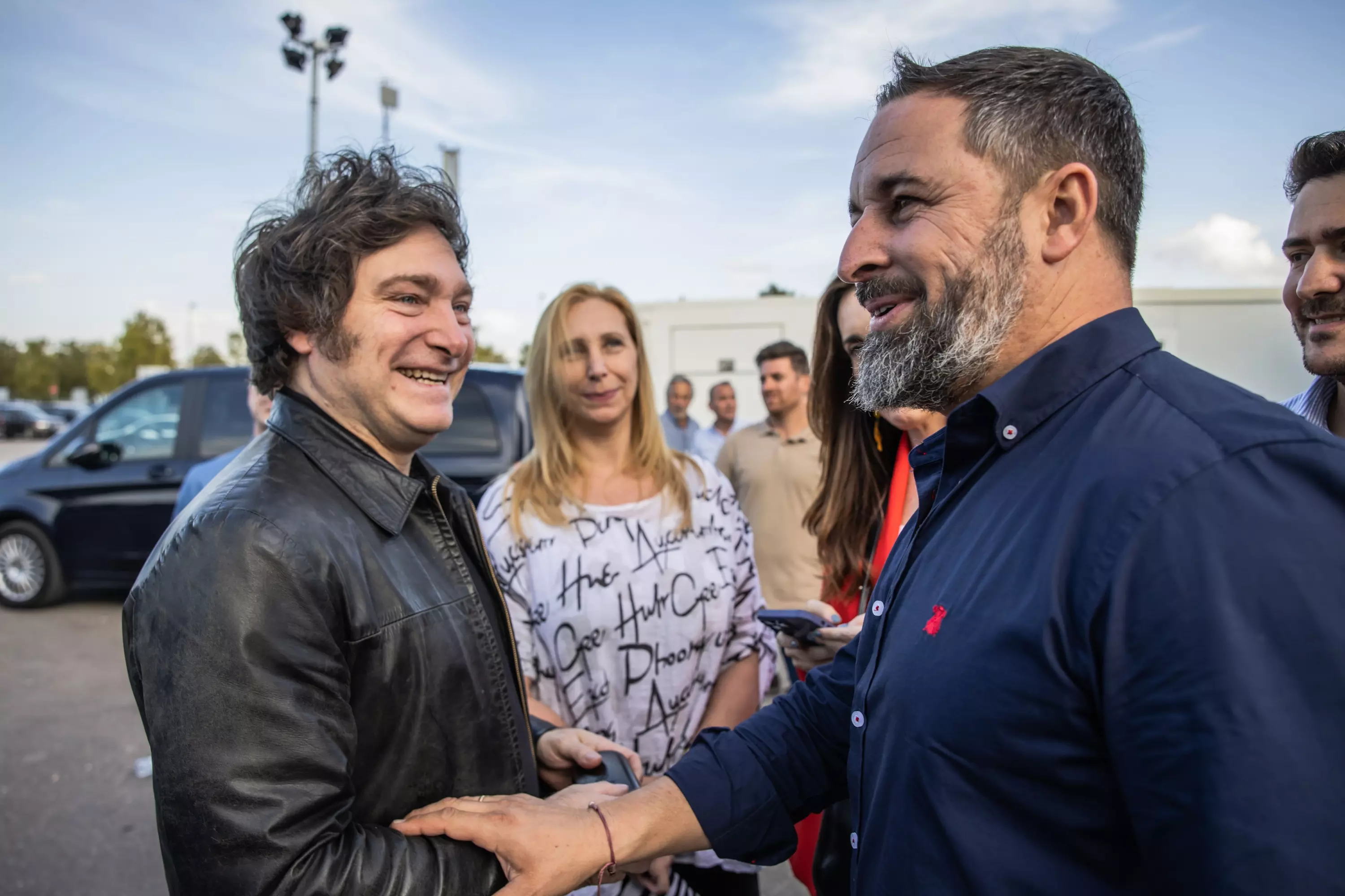 Javier Milei junto a Santiago Abascal en una imagen de archivo. — Vox
