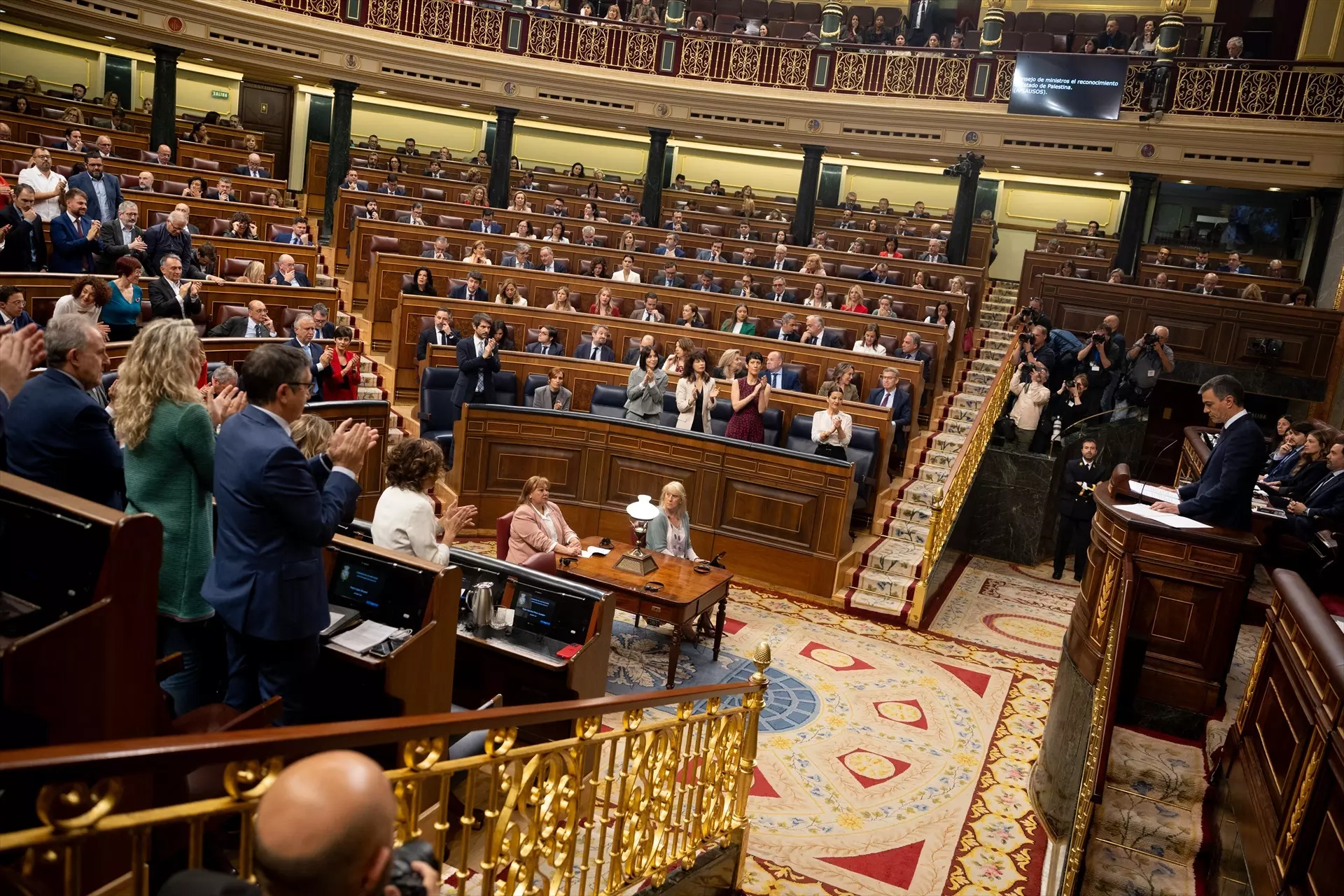 El presidente del Gobierno, Pedro Sánchez, interviene durante una sesión plenaria, en el Congreso de los Diputados, a 22 de mayo de 2024, en Madrid (España). — Eduardo Parra / Europa Press