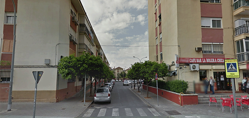 Panorámica de la calle Aldaya de Sevilla. GOOGLE MAPS