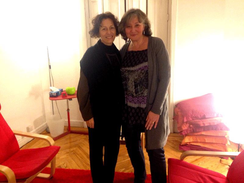 Las psicólogas María Teresa Villota y Trinidad Soria./ A. F.