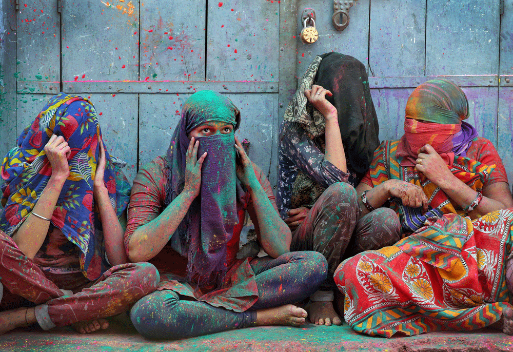 Miles de indios celebran cada año el Festival de los colores, apodado Holi, para dar la bienvenida a la primavera. Estado de Uttar Pradesh, India. REUTERS/Rupak De Chowdhuri