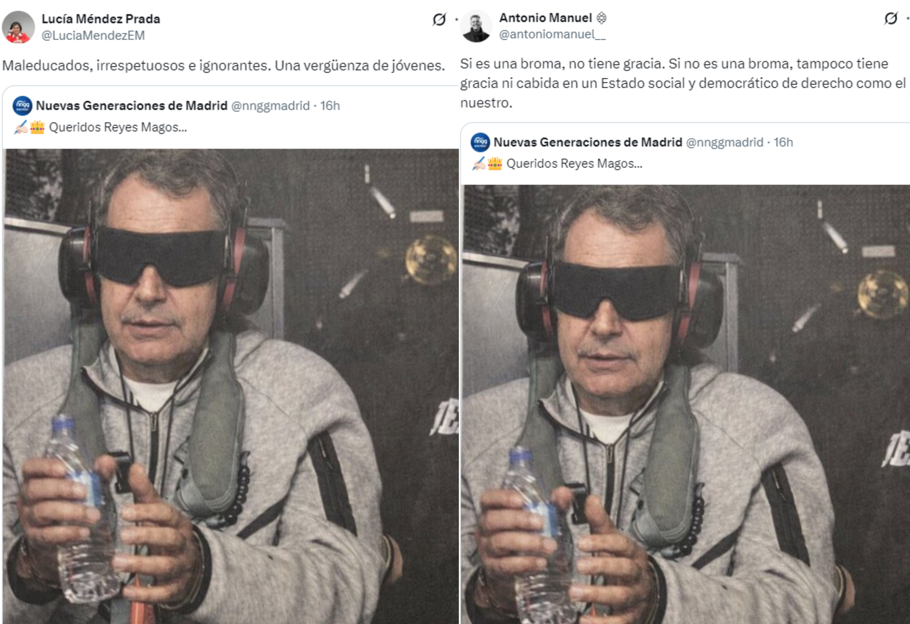 Reacciones al mensaje de las juventudes del PP.