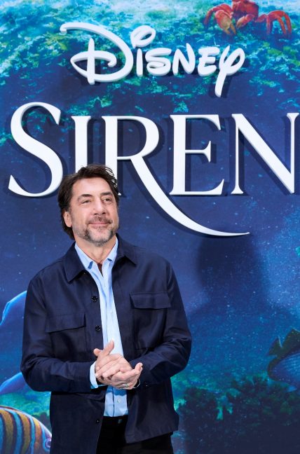 Javier Bardem, durante la promoción de 'La Sirenita'.- Disney