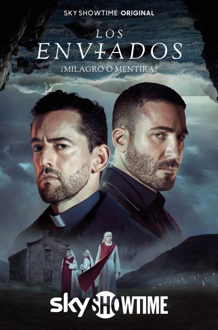 Pedro Salinas (Luis Gerardo Méndez) y Simón Antequera (Miguel Ángel Silvestre) , en el cartel promocional de la segunda temporada de 'Los Enviados'. Foto: SkyShowtime